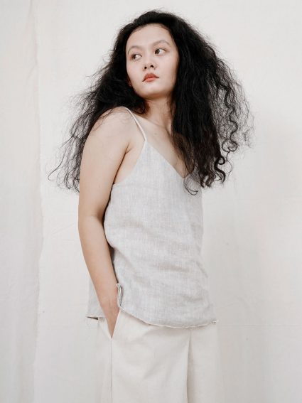 Clementine Tank Top – Beige