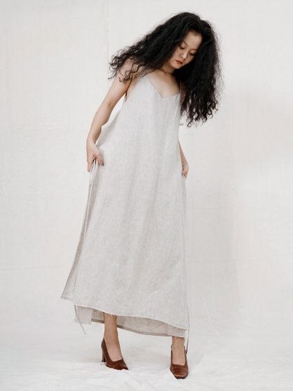 Caroline Dress – Beige